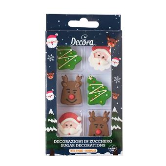 Picture of CHRISTMAS SUGAR DECORATIONS X 6